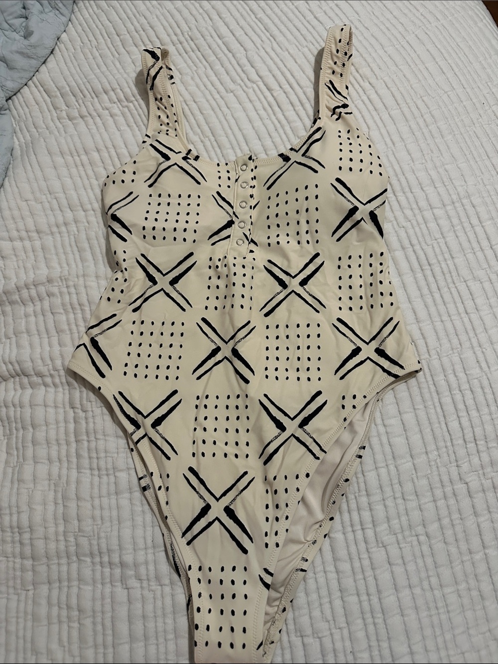aerie Cream One-Piece